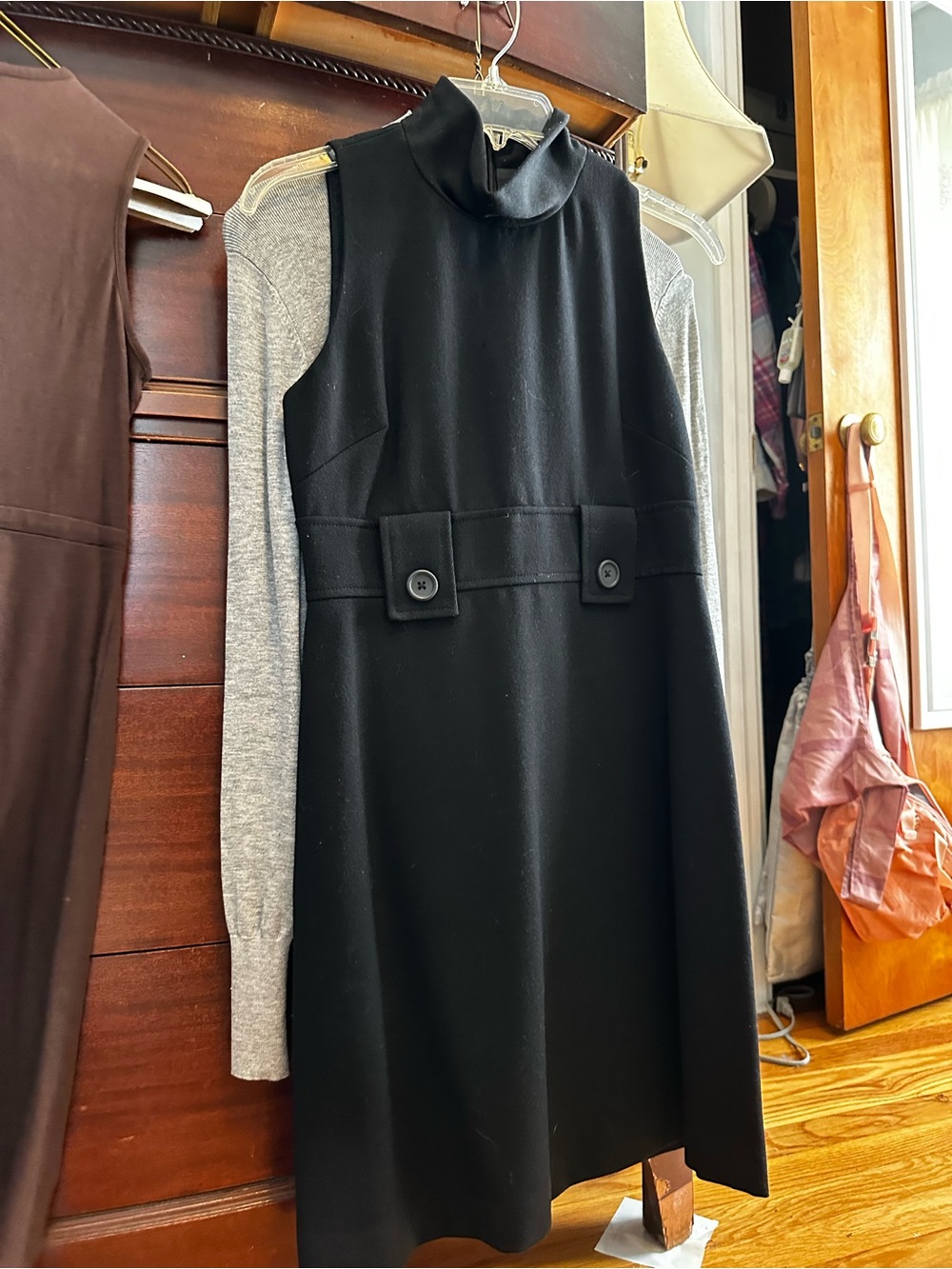 Classic Black Sleeveless A-Line Dress